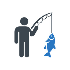 Fishing Activity Figure Icon