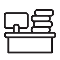 workaholic line icon