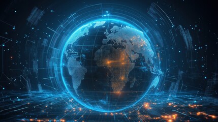 Classic Globe With Politically Highlighted Zones Serves as Backdrop for Strategy Planning Sessions and International Discussions in Modern Settings