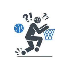 Sports Injury Confusion Icon