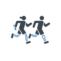 Adaptive Running Prosthetics Icon