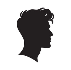 Male Model silhouette vector illustration 