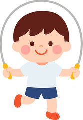 kid jumping rope 줄넘기 하는 아이