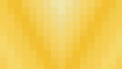 Bright yellow pixelated gradient background with square blocks and abstract digital texture