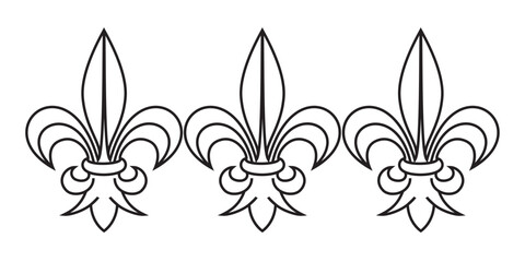 fleur de lis vector illustration © arip