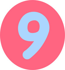 Ransom Number 9 Handdrawn Alphabet