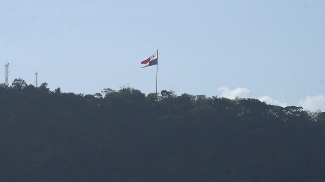 Panamanian flag on Ancon Hill