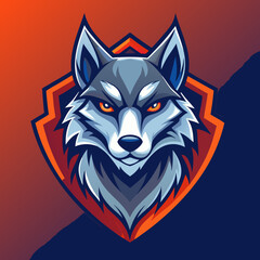 Wolf Head Logo Design. Vector Illustration