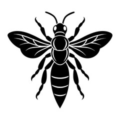 Wasp Silhouette vector illustration