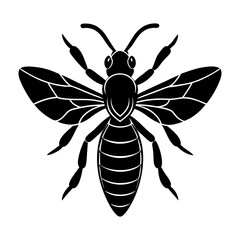 Wasp Silhouette vector illustration