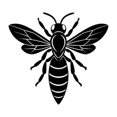 Wasp Silhouette vector illustration