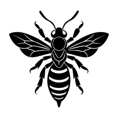 Wasp Silhouette vector illustration