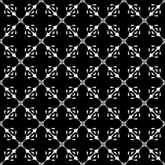 Monochrome seamless pattern for white square