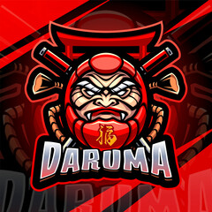 Daruma esport mascot logo design