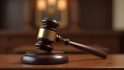 Golden balance scale in a courtroom
Classic justice scale with blurred court background
Legal balance scale in a dim courtroom
Close-up of golden justice scales
Partial view of scales of justice
Scale