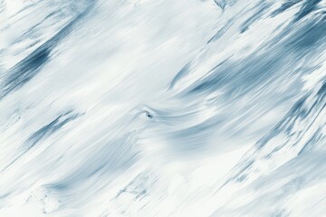 Abstract painting in cool blues and whites.