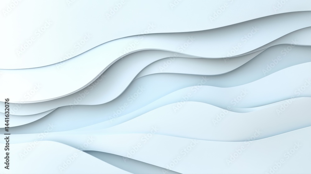 Poster elegant white paper layers: abstract wavy background white abstract background wave paper texture
