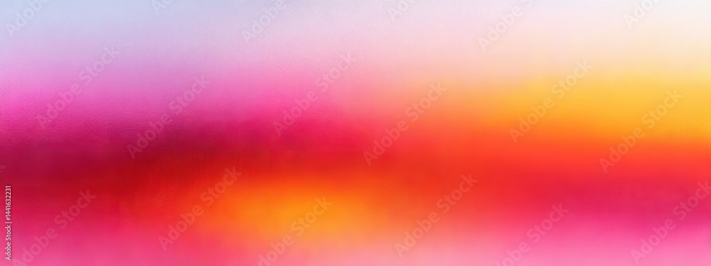Poster abstract blurred gradient with warm colors blending from pink and red to orange and yellow creating 