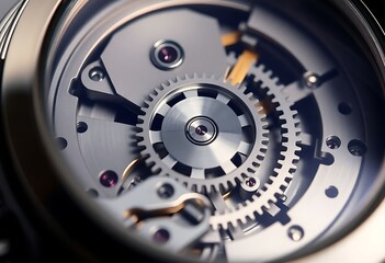 Fototapeta premium close up view of a watch face