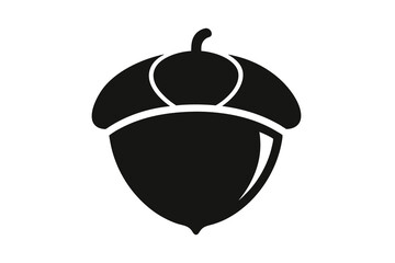 3d acorn vector illustration on white background