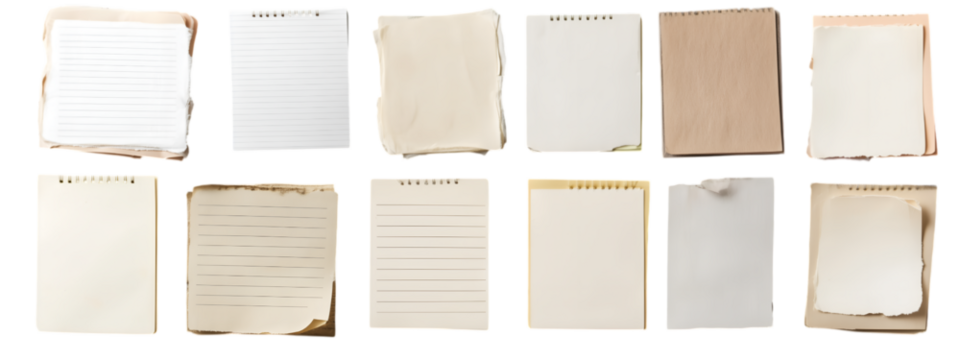 Collection of Vintage Paper Textures: A captivating array of textured papers, each telling its own story, arranged in a visually striking composition. Evoking feelings of nostalgia and timelessness.