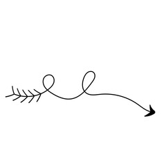 Flourish Arrow Ornament