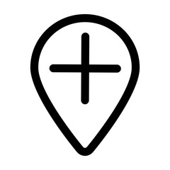 Obraz premium Pin mark icon