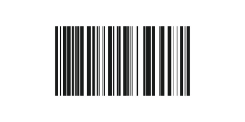 Flat vector barcode icon, barcode symbol for online retail, barcode icon for product packaging, simple barcode icon vector art, barcode symbol icon for digital use