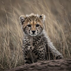cheetah and cub