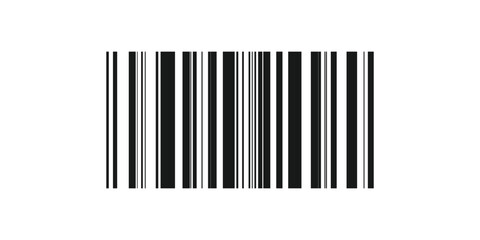 Flat vector barcode icon, barcode symbol for online retail, barcode icon for product packaging, simple barcode icon vector art, barcode symbol icon for digital use