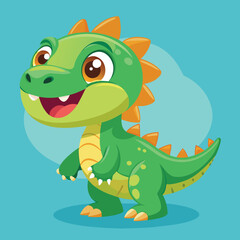 Fototapeta premium A cartoon skunk with a friendly smile stands proudly, showcasing its distinctive black and white fur against a bright orange backdrop, conveying a sense of joy and playfulness.