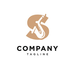 Letter S Saxophone Logo Icon Vector