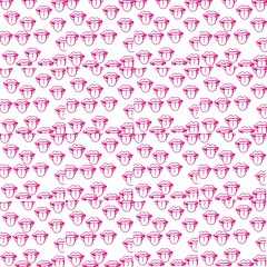 seamless pattern with lips