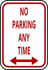 No Parking Any Time,No Parkin...