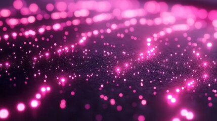Fototapeta premium Abstract Pink Sparks in the Universe: A captivating digital rendering of vibrant pink sparks, dancing gracefully across an abstract canvas, illustrating a sense of energy, innovation.