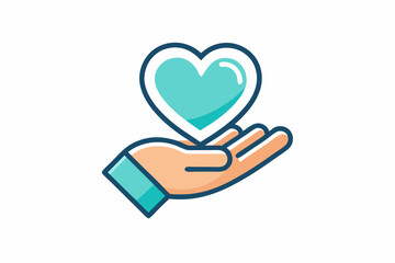 Hand Holding Heart Icon