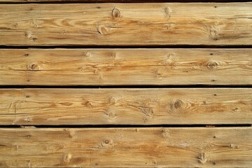 Obraz premium Horizontal wooden planks with natural tones and grain patterns.