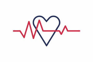 ECG Heart Rate Zigzag Line Icon