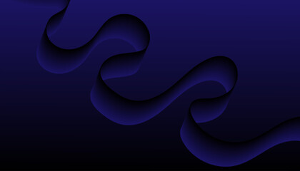 Black Wavy Lines Isolated on Abstract Background Design.