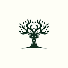 Deer tree logo