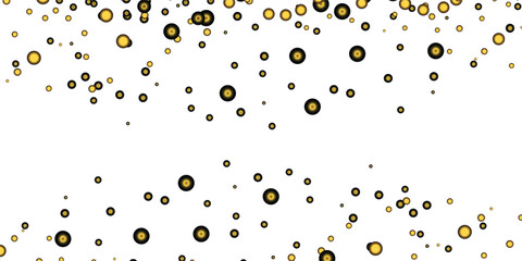 Abstract Golden doted glitter on transparent background. Luxury sparkling confetti. Celebration falling doted gold glitter. Vector illustration. luxury, isolated, light, background, white, vector