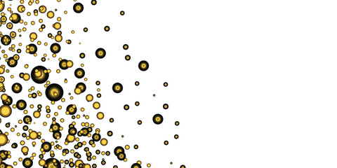 Abstract Golden doted glitter on transparent background. Luxury sparkling confetti. Celebration falling doted gold glitter. Vector illustration. luxury, isolated, light, background, white, vector