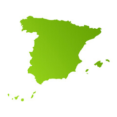 spain map vector with transparent background
