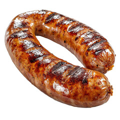 Cooked sausage png grilled meat link png spicy sausage png sausage on plate png 3d meat food png transparent background image