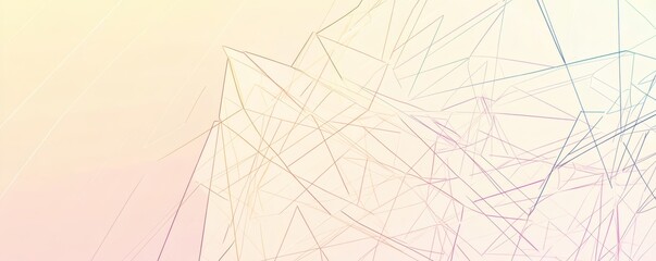 Abstract design with pale color gradients.