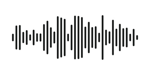 Music Waveform Icon, Wave Pulse, Sonic Wave