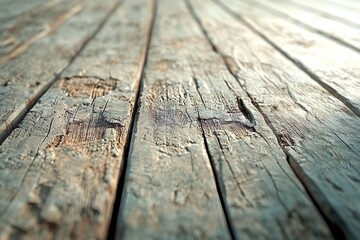 Close-up view of weathered wooden planks.