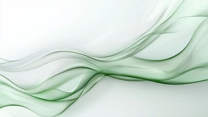 Obraz premium Abstract Green Flowing Wave Background abstract wave background green flow flowing smooth light soft