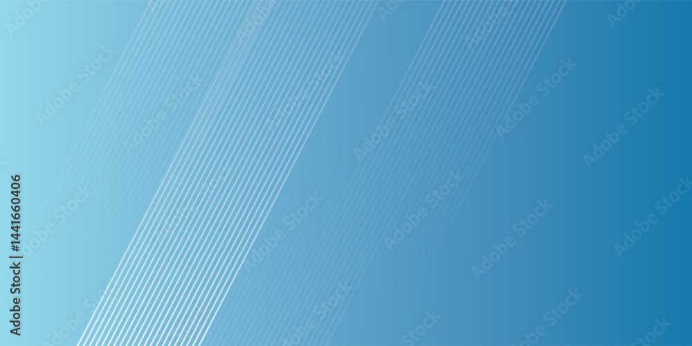 Poster concept minimal geometric blue lines abstract background. vector design