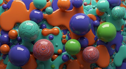 Chromatic Chaos: Orb Symphony AI Generated